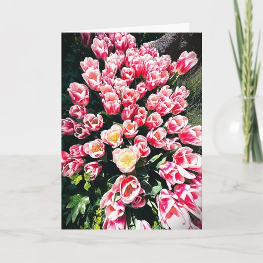 Lentetulpen lege kaart (Voorkant)