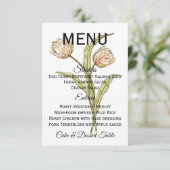 Lentetulpen Menu (volledig aanpasbaar) Kaart (Staand voorkant)