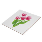 Lentetulpen. paasgeschenk tegeltje (Zijkant)