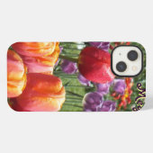 Lentetulpen tuin iPhone hoesje (Achterkant horizontaal)