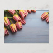 Lentetulpen voor Valentijnsdag Briefkaart (Voorkant)