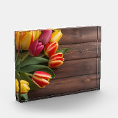 Lentetulpen voor Valentijnsdag Fotoblokken (Links)
