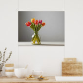 Lentetulpen voor Valentijnsdag Poster (Keuken)