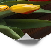 Lentetulpen voor Valentijnsdag Poster (Hoek)