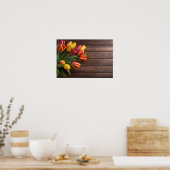 Lentetulpen voor Valentijnsdag Poster (Keuken)