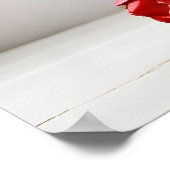 Lentetulpen voor Valentijnsdag Poster (Hoek)