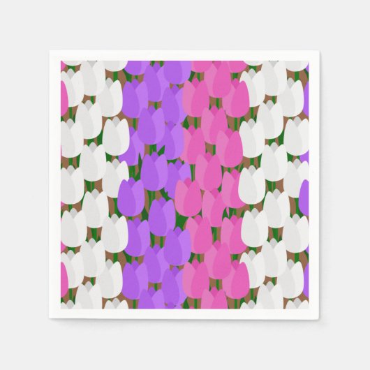 lentetulpenveld servet (Voorkant)