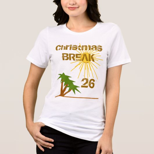 Lentevakantie 08 - Aangepast - Aangepast Tri-Blend Shirt (Voorkant)
