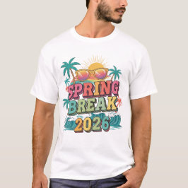 Lentevakantie 2026 Strandfeest Retro T-shirt
