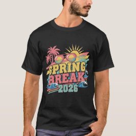 Lentevakantie 2026 Strandfeest Vintage T-shirt