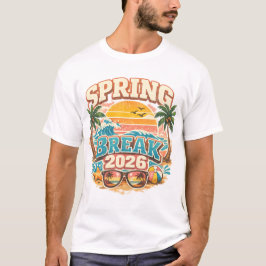 Lentevakantie 2026 Strandfeest Vintage T-shirt