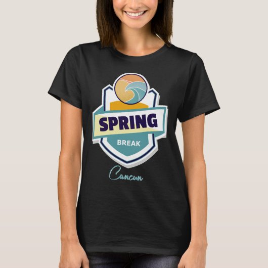 Lentevakantie Cancun 2021 T-shirt (Voorkant)