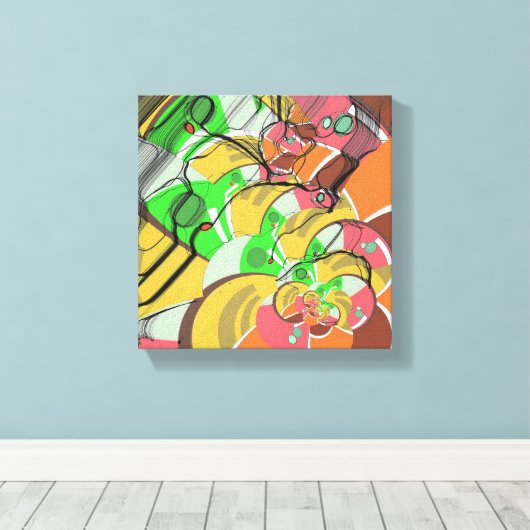 lentevakantie canvas afdruk (Insitu (Houten vloer))