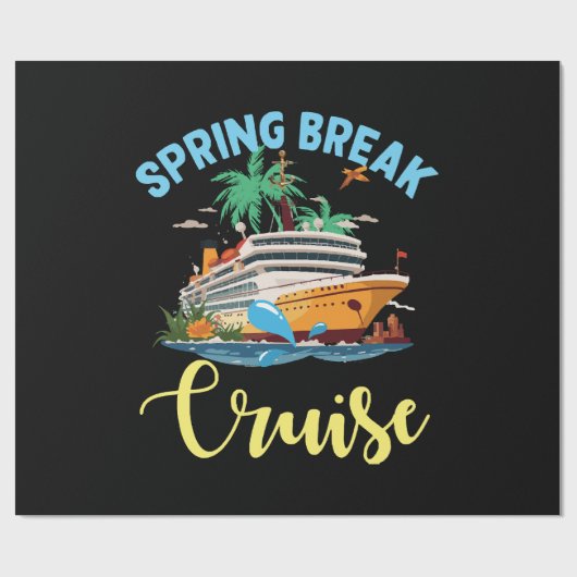 Lentevakantie Cruise Cadeaupapier (Vlak)