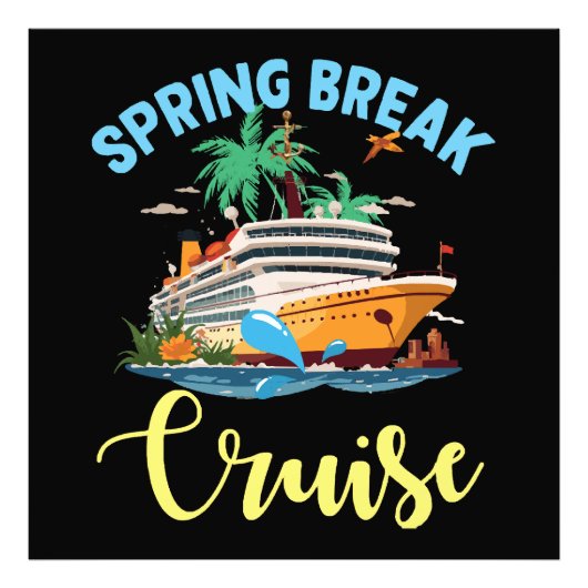 Lentevakantie Cruise Foto Afdruk (Voorkant)