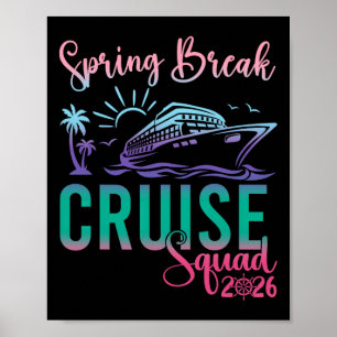 Lentevakantie Cruise Squad 2026 Familie Trip Vakan Poster