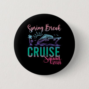 Lentevakantie Cruise Squad 2026 Familie Trip Vakan Ronde Button 5,7 Cm