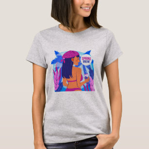 Lentevakantie Dames Grafische T-Shirt