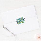 Lentevakantie Fun Design Ronde Sticker (Envelop)