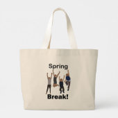 Lentevakantie Vriendschap Grote Tote Bag (Achterkant)