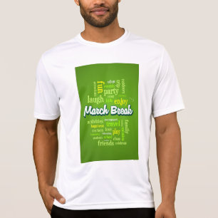 Lentevakantie Woordwolk Typografie Schoolvakantie T-shirt