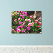 'Lenteveld' Canvasprint met Wikkelrand Canvas Afdruk (Insitu (Houten vloer))