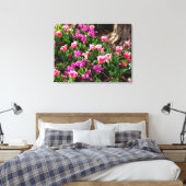 'Lenteveld' Canvasprint met Wikkelrand Canvas Afdruk (Insitu (Slaapkamer))