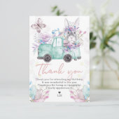 lenteverjaardag bedankkaart (Staand voorkant)