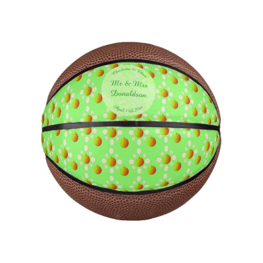 lenteviendringbloesem en appels basketbal (Voorkant)