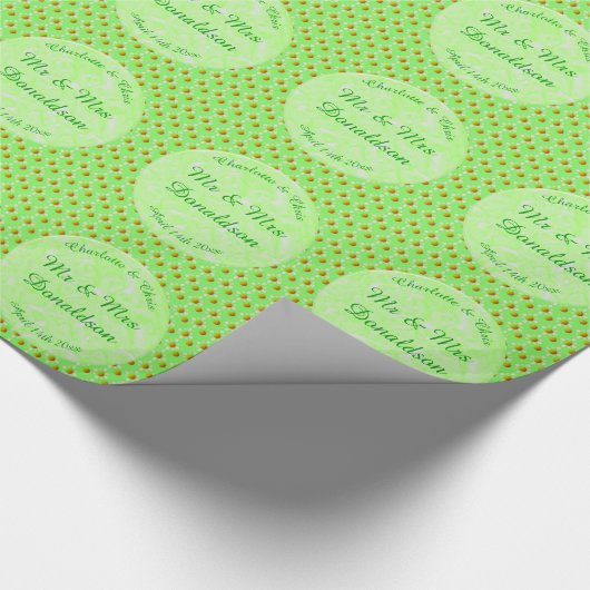 lenteviendringbloesem en appels cadeaupapier (Hoek)
