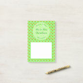  lenteviendringbloesem en appels post-it® notes (Op bureau)