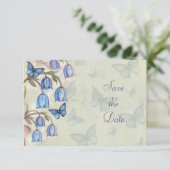 Lentevlinders Bloem Lenteklokjes Save The Date (Staand voorkant)