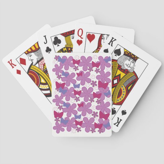 Lentevlinders | Roze Pokerkaarten (Achterkant)
