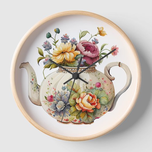  lentevloeren Elegant Teapot (Voorkant)