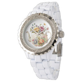  lentevloeren Elegant Teapot Watch Horloge