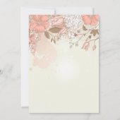 lentevloeren Quinceañera Uitnodiging (Achterkant)