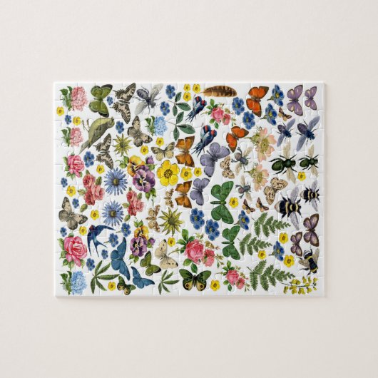  lentevloerklep Butterflies Garden Legpuzzel (Horizontaal)