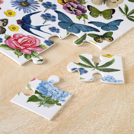  lentevloerklep Butterflies Garden Legpuzzel (Zijkant)