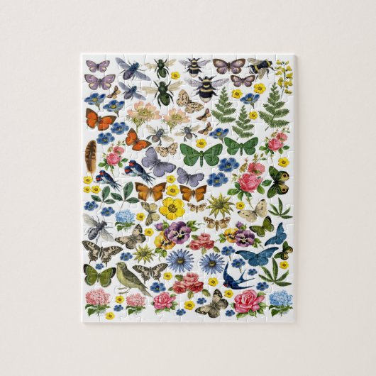  lentevloerklep Butterflies Garden Legpuzzel (Verticaal)