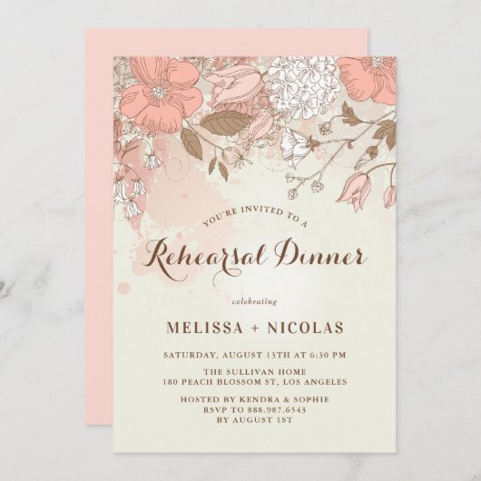  lentevloerrepetitie Inbeluitnodiging Kaart (Voorkant / Achterkant)