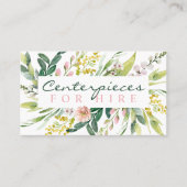 Lentevloerweddenschap en feestelijk hoofdkwartier visitekaartje (Voorkant)