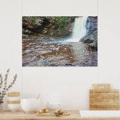 Lentevoerstroom bij Hungarian Falls – Upper Penins Poster (Keuken)