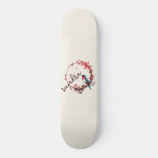 lentevogelbloem persoonlijk skateboard (Voorkant)