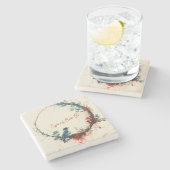 lentevogelbloem stenen onderzetter (Zijkant)