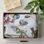 LENTEVOGELS, KLEURRIJKE VEREN EN BLOEMVRUCHTEN TISSUEPAPIER (Geschenk)