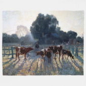 Lentevorst Elioth Gruner 1919 Australische Kunst Fleece Deken (Voorkant (Horizontaal))