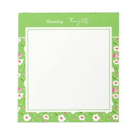 Lenteweide Whimsy bloemencollectie Notitieblok