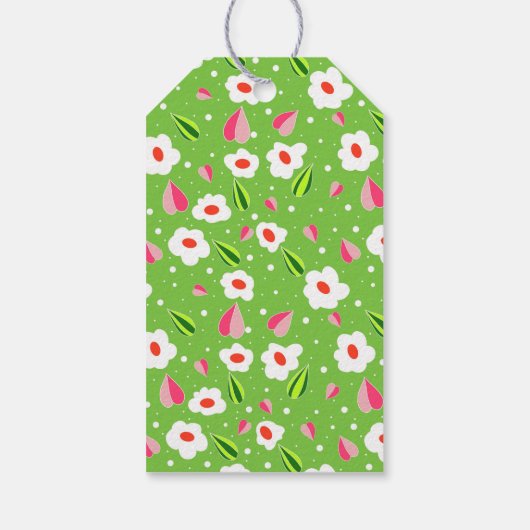 Lenteweide Whimsy Cadeaulabel (Achterkant)