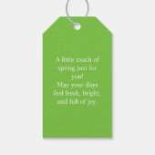 Lenteweide Whimsy Cadeaulabel (Achterkant)