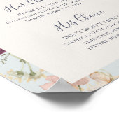 Lentewildebloem | Lichtblauwe Signature Dranken Poster (Hoek)